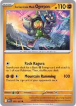 111R Cornerstone Mask Ogerpon REVERSE HOLO Uncommon