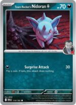 114R Team Rocket's Nidoran♀ REVERSE HOLO Common