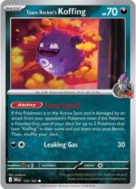 125R Team Rocket's Koffing REVERSE HOLO Common