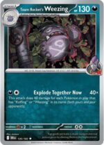 126R Team Rocket's Weezing REVERSE HOLO Uncommon