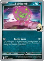 129R Cynthia's Spiritomb REVERSE HOLO Uncommon