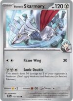142R Steven's Skarmory REVERSE HOLO Common