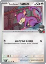 147R Team Rocket's Rattata REVERSE HOLO Common
