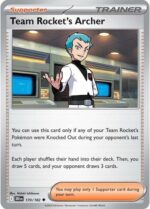 170R Team Rocket's Archer REVERSE HOLO Uncommon