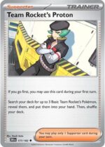 177R Team Rocket's Proton REVERSE HOLO Uncommon