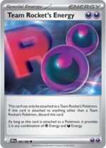 182R Team Rocket's Energy REVERSE HOLO Uncommon