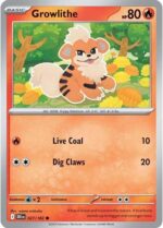 027R Growlithe REVERSE HOLO Common