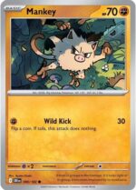 090R Mankey REVERSE HOLO Common