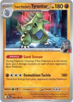 096R Team Rocket's Tyranitar REVERSE HOLO Rare